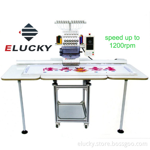Embroidery Machine Single Head with Touch Screen for Garment /Cap Embroidery (EG1201C)